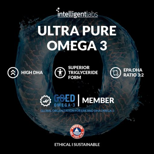 Ultra pure Omega-3 fish oil capsules