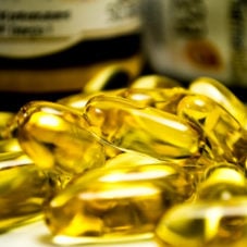 Omega 3 capsules.