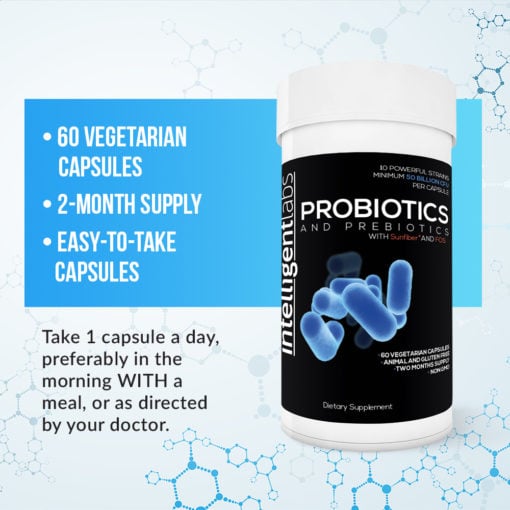 Probiotics and prebiotics with sunfiber® and FOS