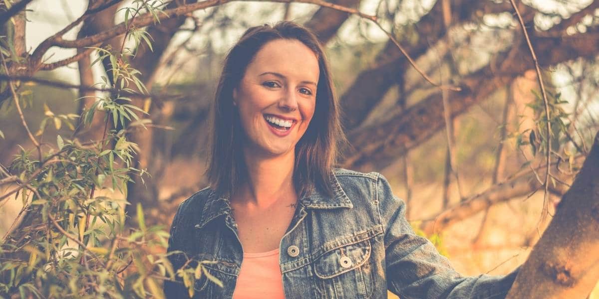 woman happy with all the many probiotic benefits