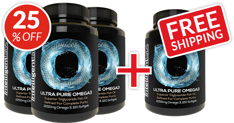 Ultra Pure Omega 3 - Buy 3 Get 1 FREE