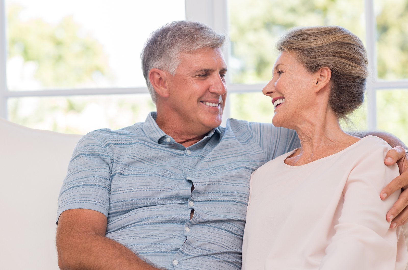 older couple probably taking some anti-aging supplements