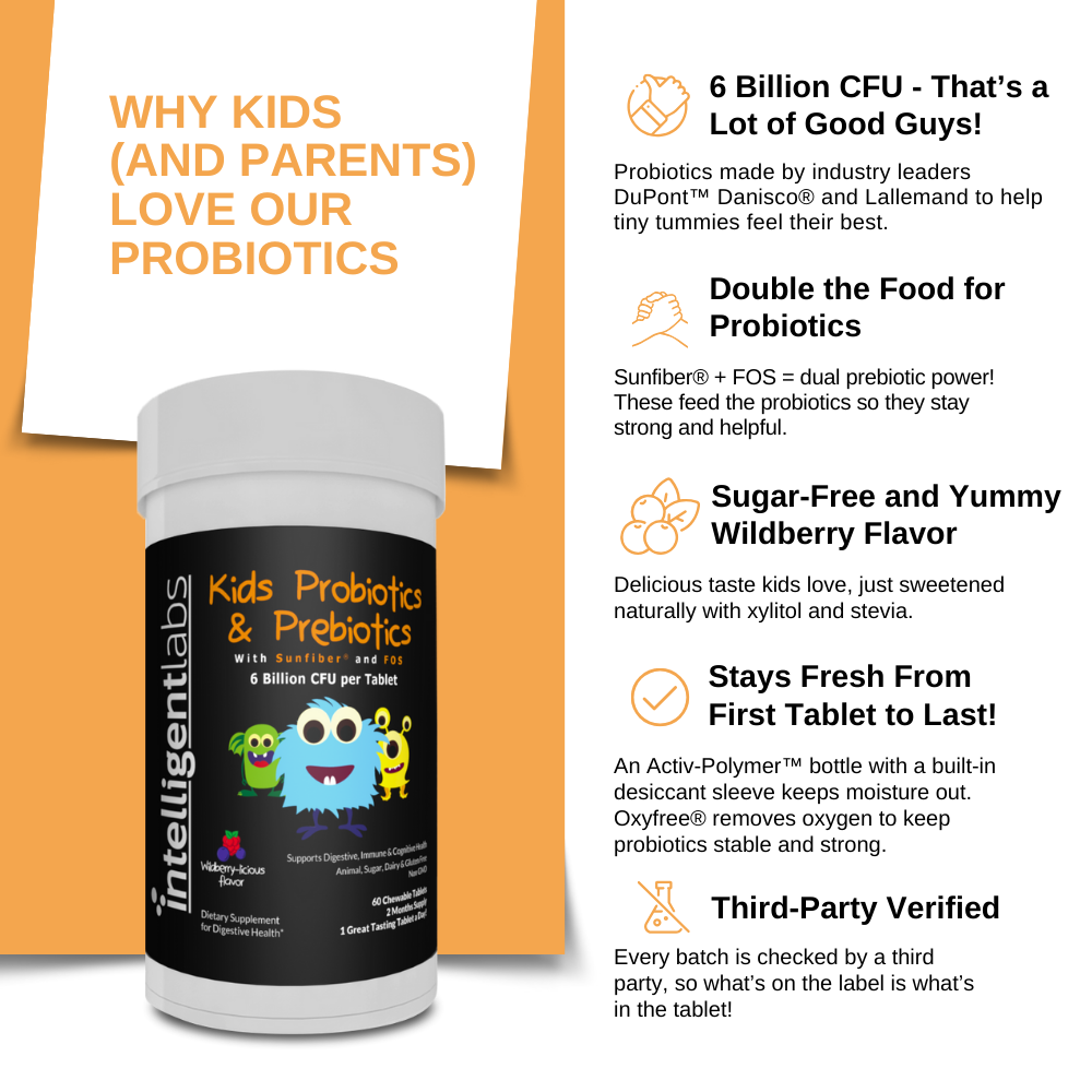 The Best Kids' Probiotics with Prebiotics - Intelligent Labs