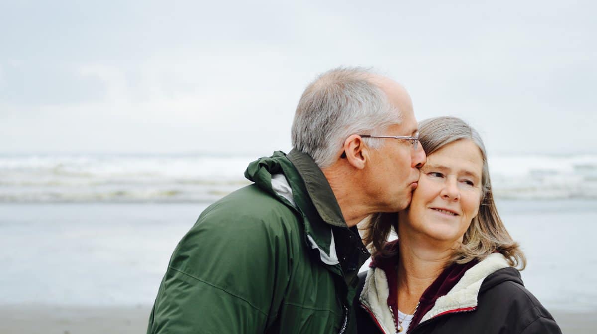 happy elderly couple