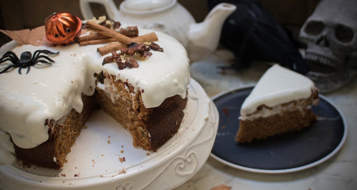 Recipe featured image for Halloween carrot cake