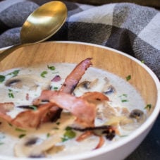 low carb mushroom soup with bacon