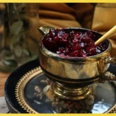 Featured post image for recipe on keto cranberry sauce