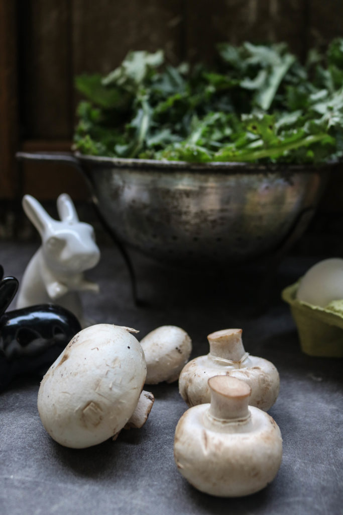 Frittata ingredients.