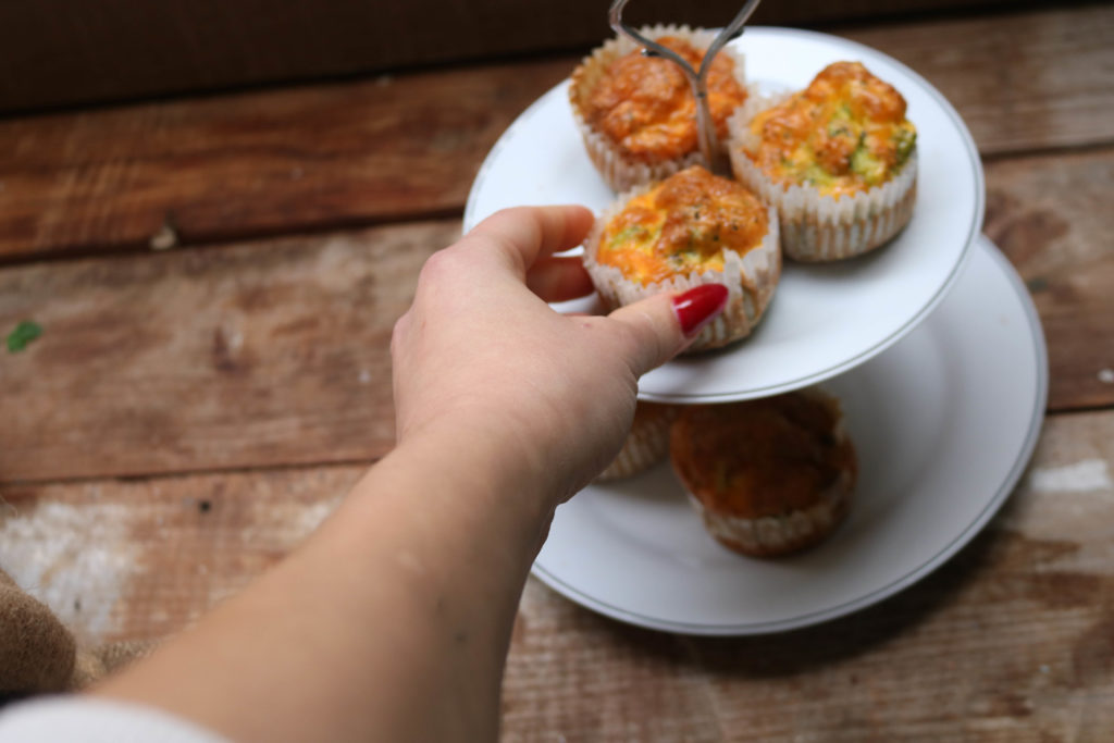 Keto broccoli cheddar egg muffins.