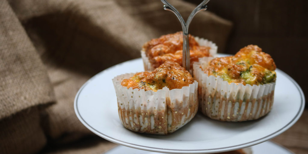 Keto broccoli cheddar egg muffins.