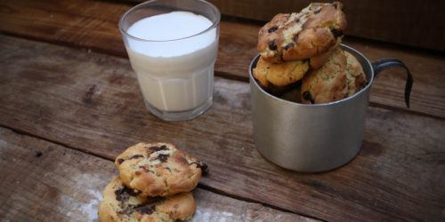 Keto chocolate chip cookies.