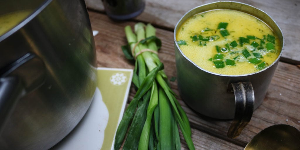 Keto shrimp chowder.