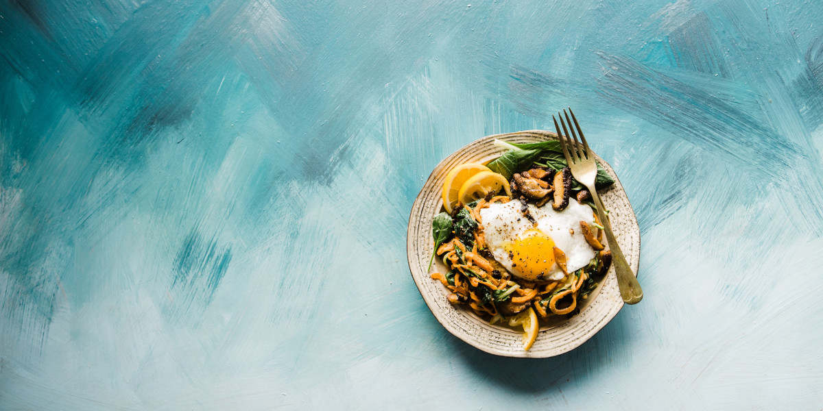 nutritive meal with eggs