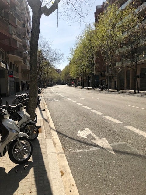 Picture of a street in Barcelona