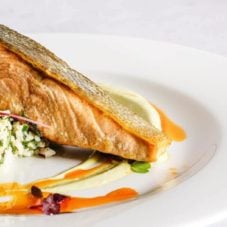 delicious fried salmon rich in omega 3