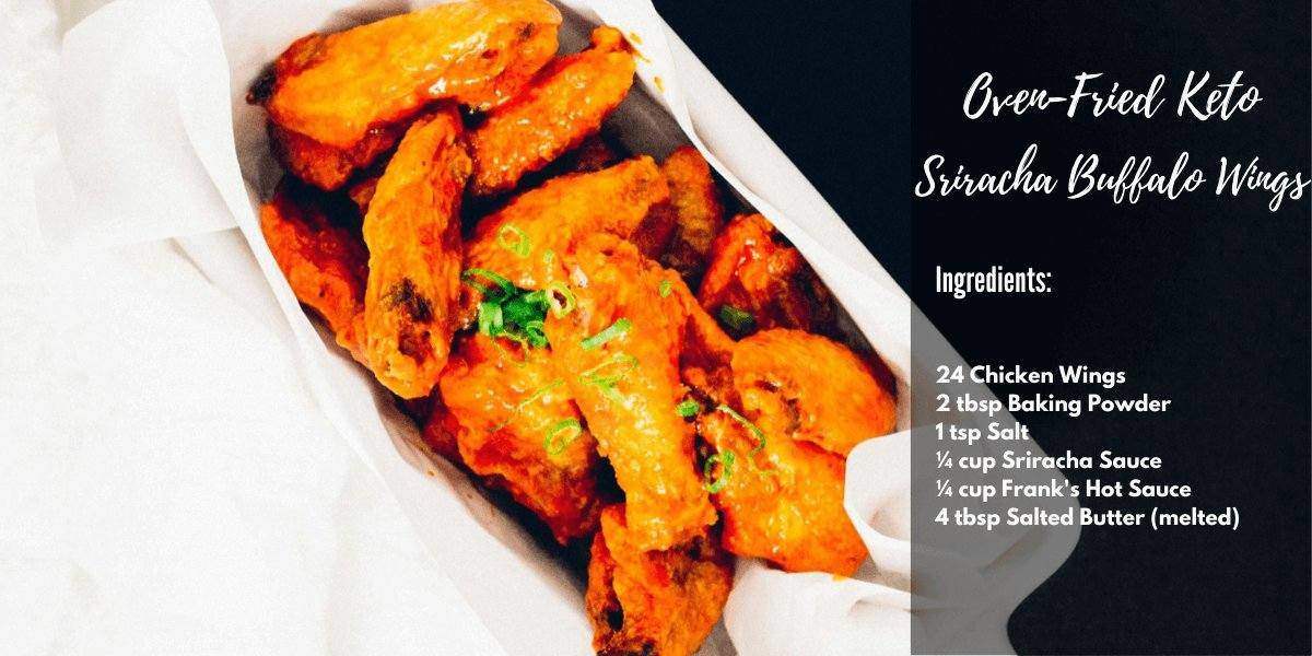 recipe for oven friend keto sriracha buffalo wings