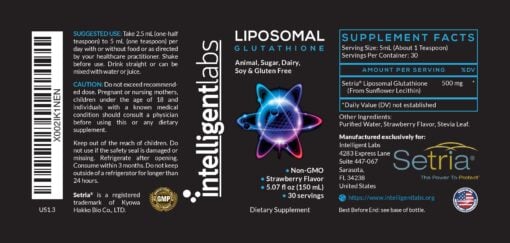 Liposomal glutathione