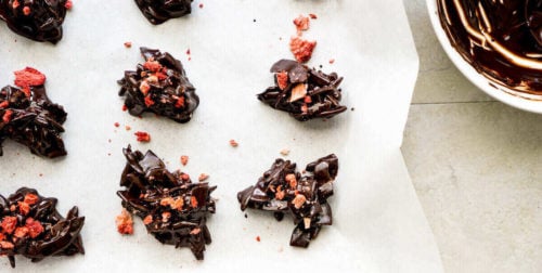 Featured image for dark chocolate keto clusters recipe