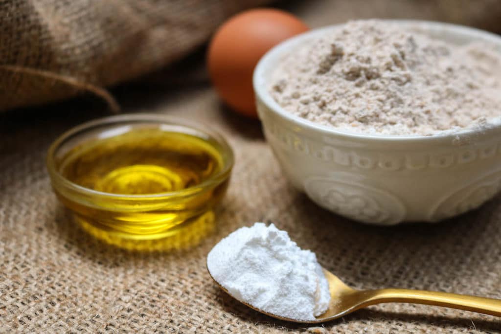 Step 1 into making keto bread buns