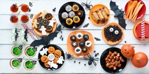 featured image for article on healthy halloween desserts