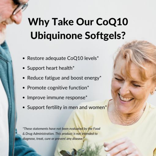 Why should you take our CoQ10 ubiquinone softgels?