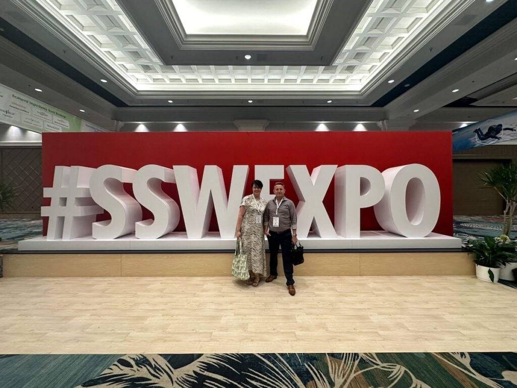 rus and claudia at the supplyside west 2024 event